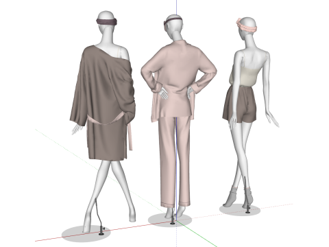 Clothing Store Supplies - Female Mannequin for Display 3D Model
