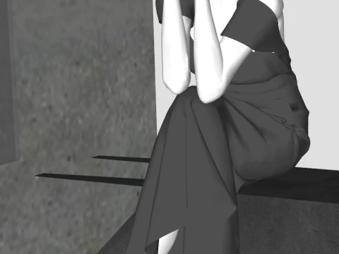 Fashion Brand Flagship Store Scene Model 3D Model