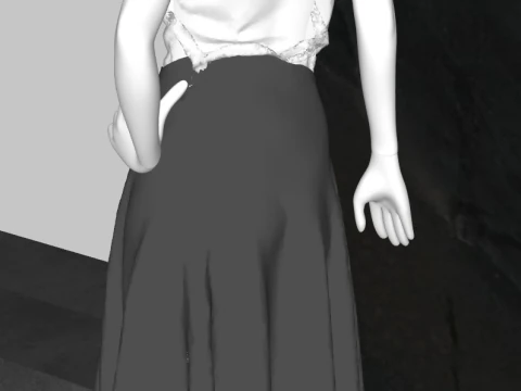 Fashion Brand Flagship Store Scene Model 3D Model