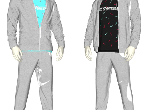 Mens sports brand flagship store display model 3D Model