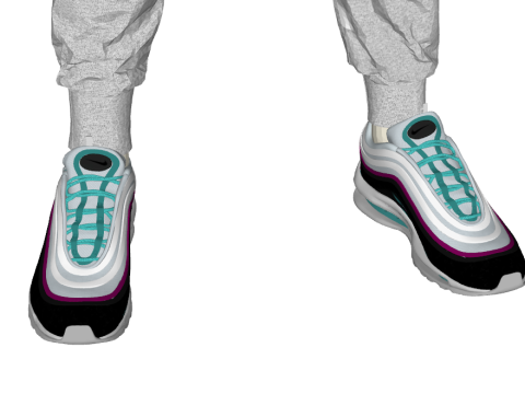 Ausstellungsmodell für den Flagship-Store einer Sportmarke für Herren 3D Modell