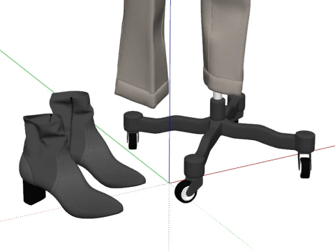 Womens clothing display SU model 3D Model