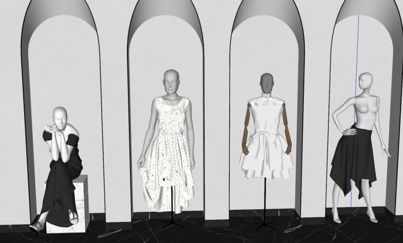 La star du style de votre magasin Mannequin d'exposition féminin polyvalent Modèle 3D .c4d .max .obj .3ds .fbx .stl .blend