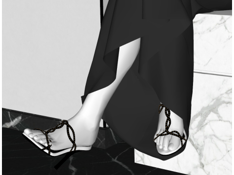 La star du style de votre magasin Mannequin d'exposition féminin polyvalent Modèle 3D