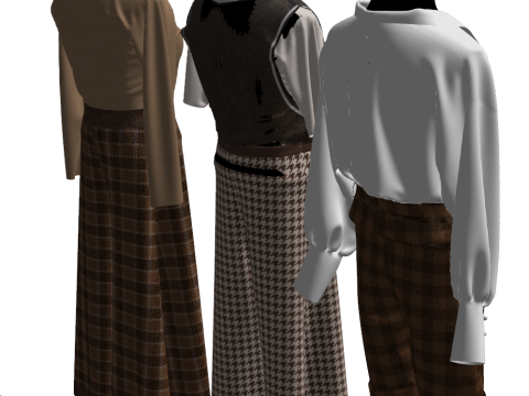 新着アイテムに欠かせない衣類ディスプレイ用の3D女性マネキン 3Dモデル