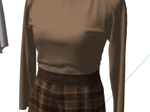 Essential for New Arrivals3D Female Mannequin for Clothing Display 3D Model