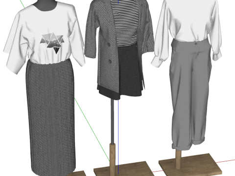 Modèle de mode Modèle SU Modèle 3D