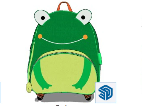 3 childrens bags 3D Model