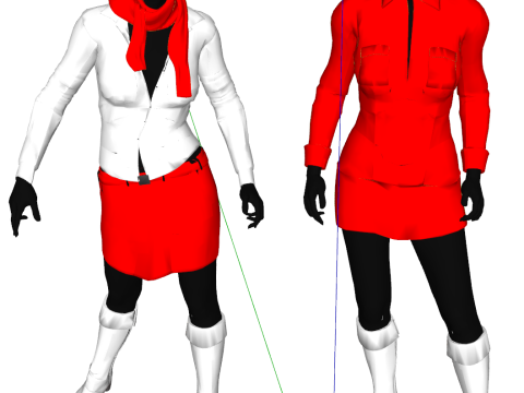 패션 디스플레이를 위해 스타일 여성 마네킹을 즉시 향상시키세요 3D 모델