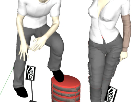 Instantly Elevate Your Style Female Mannequin for Fashion Display 3D Model