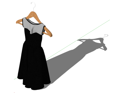 Womens dress model 3D Model