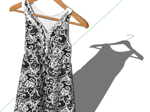 Womens dress model 3D Model