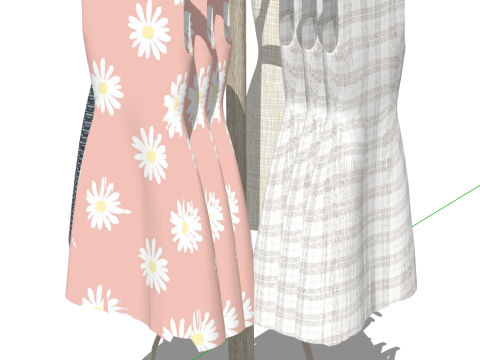 Womens dress model 3D Model