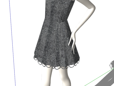 ドレスフォーム - レディースファッションブティック向け 3Dモデル