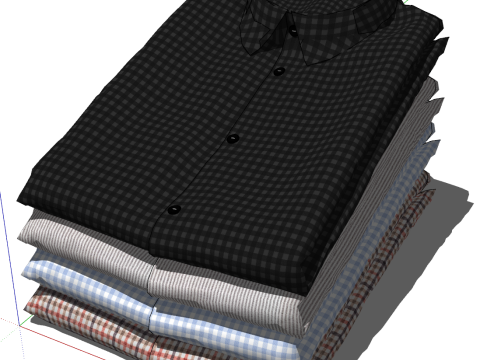 पुरुषों के कपड़े स्केचअप मॉडल संग्रह 3D मॉडल