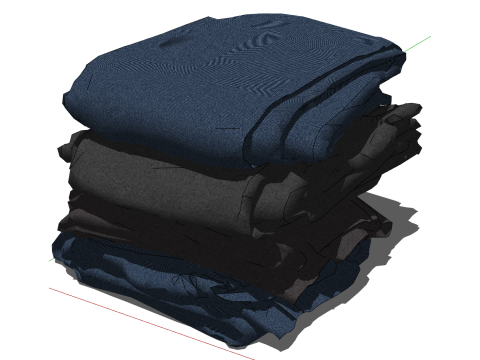 पुरुषों के कपड़े स्केचअप मॉडल संग्रह 3D मॉडल