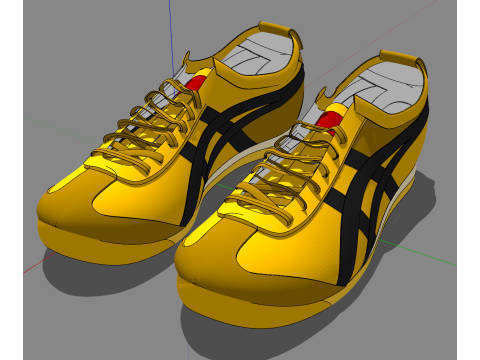 Ticari Alan Düzeni Özel Ayakkabı Alanı SketchUp Komple Çözüm Model Paketi 3D Model