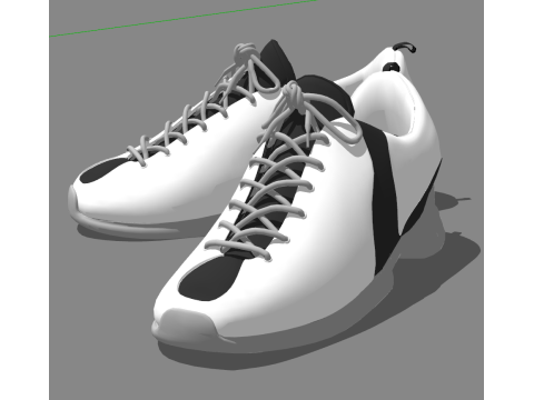 Ticari Alan Düzeni Özel Ayakkabı Alanı SketchUp Komple Çözüm Model Paketi 3D Model