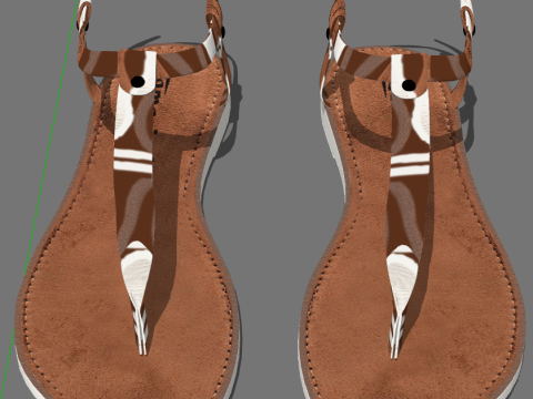 Ticari Alan Düzeni Özel Ayakkabı Alanı SketchUp Komple Çözüm Model Paketi 3D Model