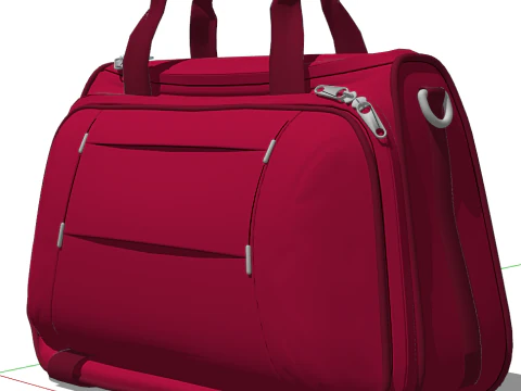 SU model of womens bags and clothes storage boxes 3D Model