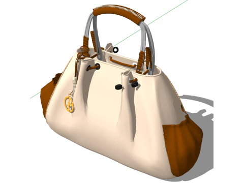 SU model of womens bags and clothes storage boxes 3D Model