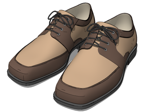 Schoenendisplay SketchUp Modelcollectie - Sneakers Vrijetijdsschoenen Sandalen Laarzen Pantoffels 3D Model