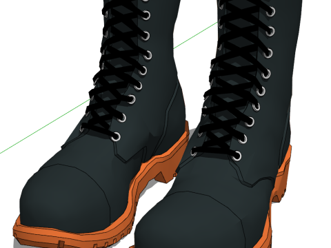 Schoenendisplay SketchUp Modelcollectie - Sneakers Vrijetijdsschoenen Sandalen Laarzen Pantoffels 3D Model