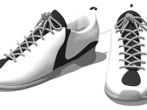 Schoenendisplay SketchUp Modelcollectie - Sneakers Vrijetijdsschoenen Sandalen Laarzen Pantoffels 3D Model