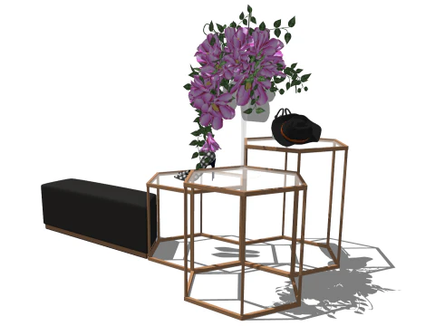 SU model set of decorative components for clothing stores 3D Model
