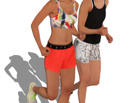 Sports SketchUp models playing basketball ice skating fitness cycling running volleyball rugby 3D Model