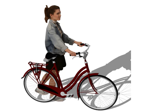 Sports themed series SU model series tennis cycling 3D Model