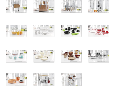 食器モデル15セット 3Dモデル