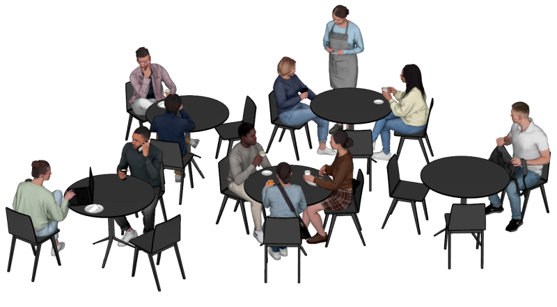 Special character SU model for banquet scenes 3D Model .c4d .max .obj .3ds .fbx .stl .blend 