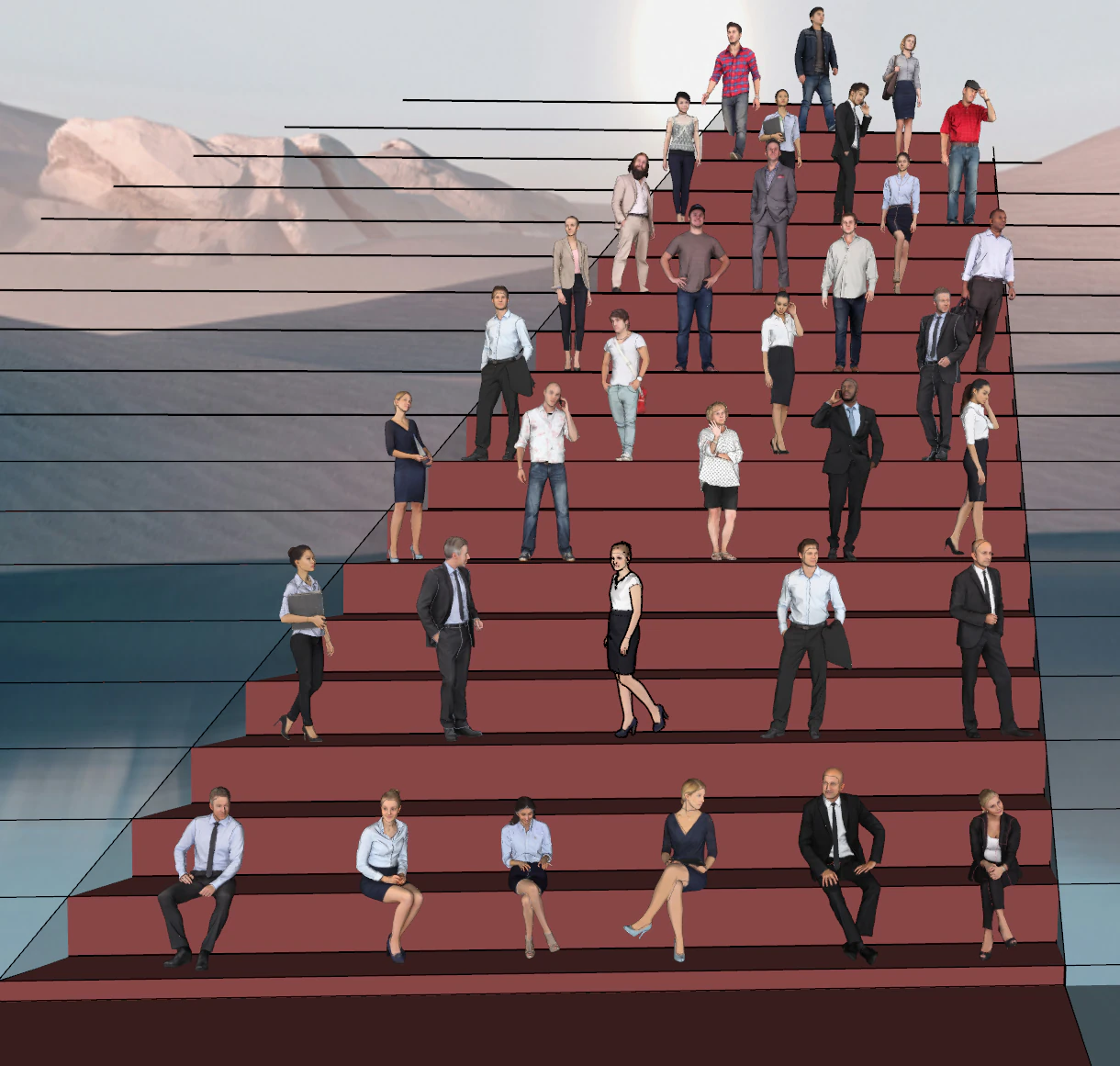 Character Model SketchUp format - Contains multiple dynamic poses 3D Model .c4d .max .obj .3ds .fbx .stl .blend