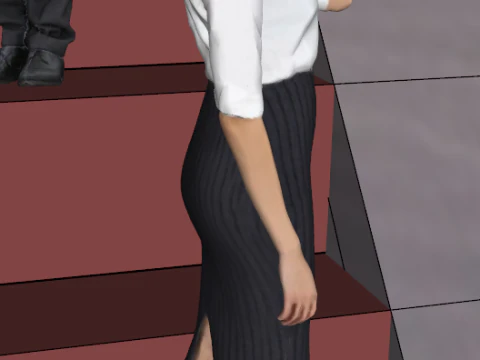 Character Model SketchUp format - Contains multiple dynamic poses 3D Model