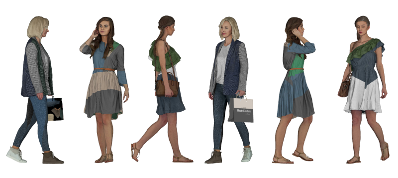 Karakter dynamische pose SU-modelbibliotheek 3D Model .c4d .max .obj .3ds .fbx .stl .blend 