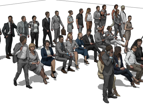 रिच एक्शन पोस्चर एसयू कैरेक्टर मॉडल सेट 3D मॉडल