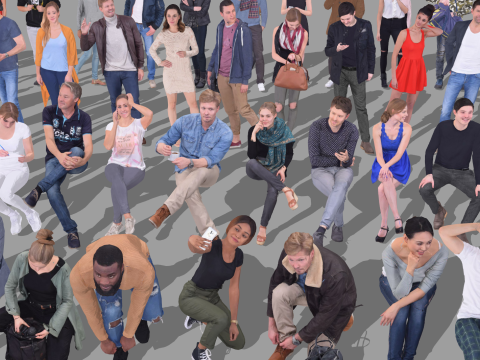 SketchUp Character Model Pose Collection Toepassingsoplossingen voor meerdere scènes 3D Model