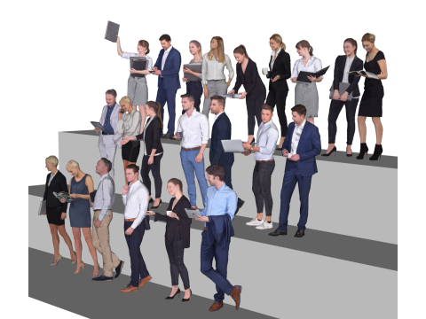 स्केचअप बिजनेस ऑफिस चरित्र मॉडल संग्रह 3D मॉडल