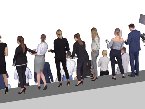 स्केचअप बिजनेस ऑफिस चरित्र मॉडल संग्रह 3D मॉडल