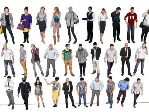 Ready to use character pose one click package 3D Model