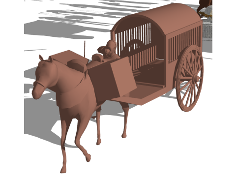 Traditional Culture SketchUp Sculpture Asset Library 3D Model