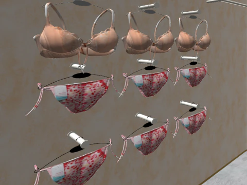 現代婦人服店SUモデル 3Dモデル