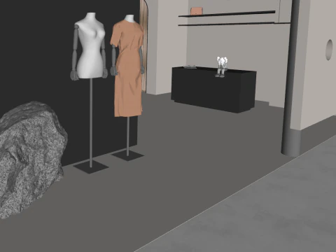 Modern clothing store womens clothing store su model 3D Model