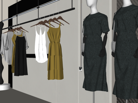 Magasin de vêtements pour femmes modèle SU Modèle 3D