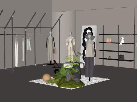 SU model for clothing store decoration design 3D Model