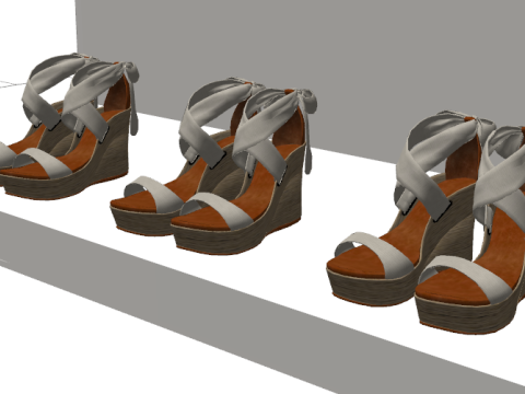 Progetto di costruzione dello spazio SU per un negozio di abbigliamento minimalista Modello 3D