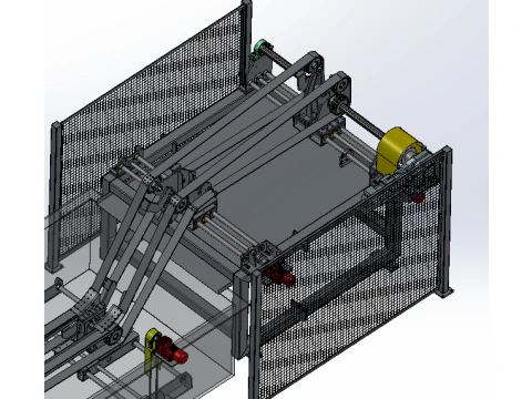 Quenching tank conveyor line 3D Model