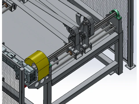 Quenching tank conveyor line 3D Model