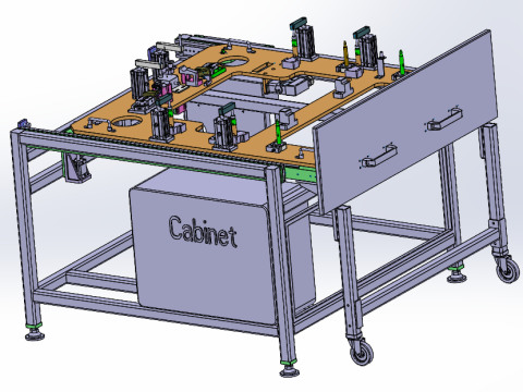 Верстак для сборки люка на крыше 3D Модель
